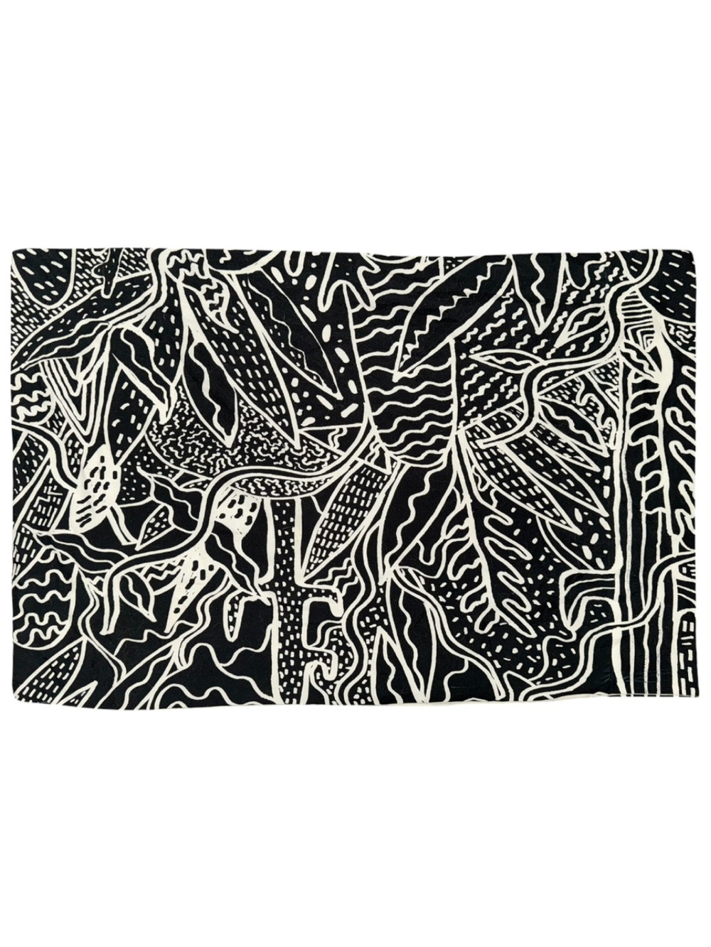 Black & White Botanical Print Pillowcase Set